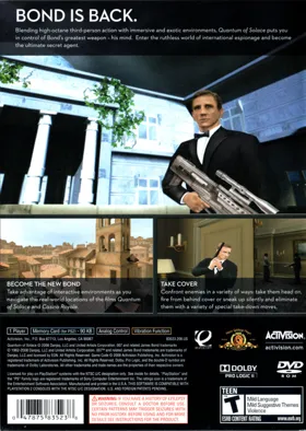 007 - Quantum of Solace box cover back